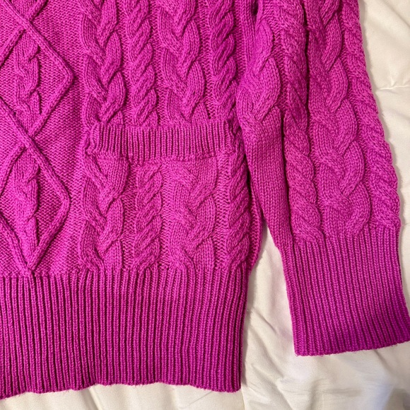 Olivaceous Cable Knit Button Down Sweater - Picture 2 of 5